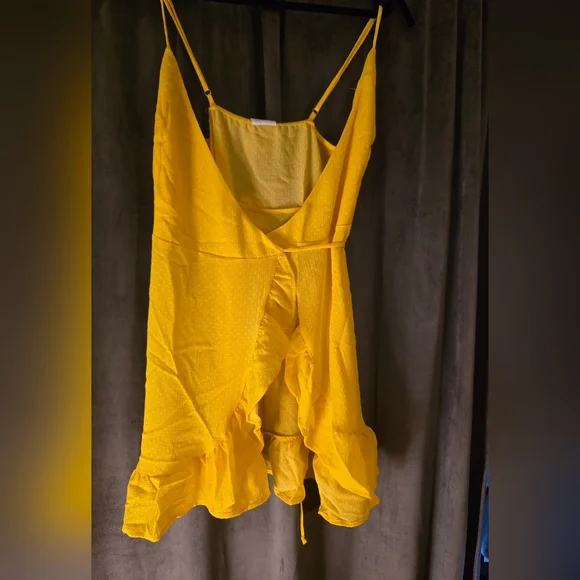 Free People Sunny Yellow Textured Dress - Picture 2 of 4